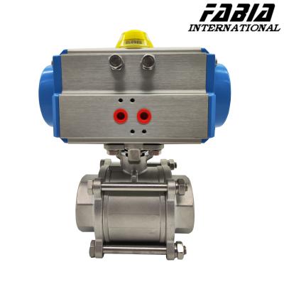 China PN16 Hydraulic And Pneumatic Ball Valve  Water Vlave Two Way For Chemical Processing for sale