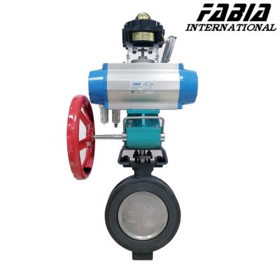 China Carbon Steel Pneumatic Clamp Butterfly Valve Enhanced Seal Performance For Pulp And Paper for sale