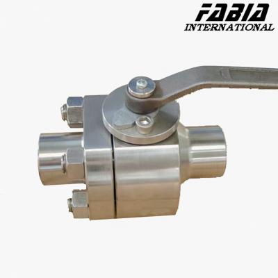 China Manual High Pressure Ball Valve Two-Piece Butt Welding for sale