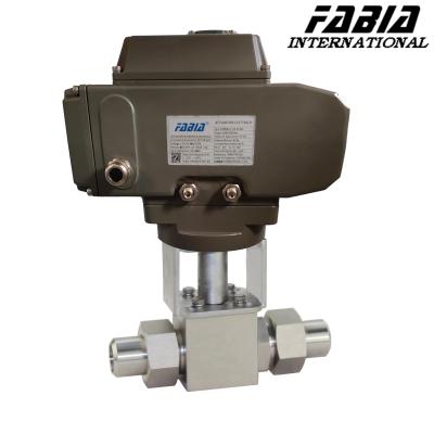 China Electric High Pressure Ball Valve Two Way Butt Welding Ball Valve  1 2