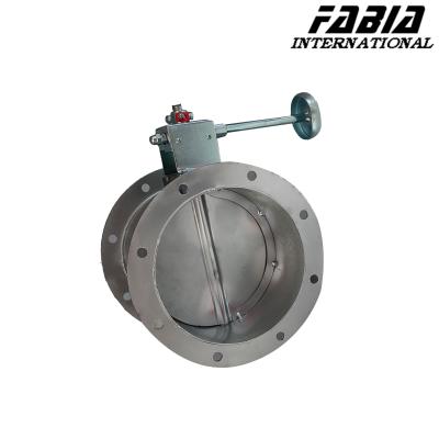 China Válvula de controlo de ventilação da válvula de ar manual de flange de aço inoxidável à venda