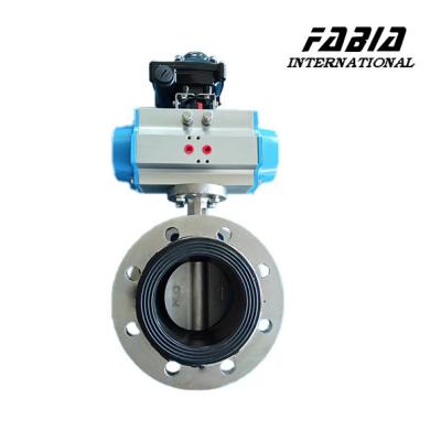 China Manual / Worm Gear Drive Pneumatic Butterfly Valve For Various Industries for sale