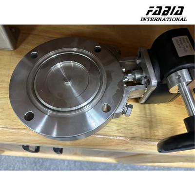 China Electric High Vacuum Rated Stainless Steel Butterfly Valve  For Food And Beverage for sale