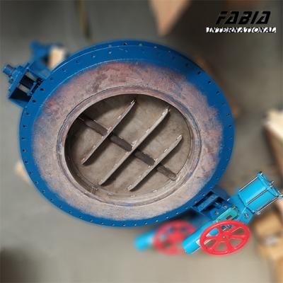 China 24 Inch Pneumatic Round Flange RTO Gas Valve  Carbon Steel High Pressure High Temperature for sale