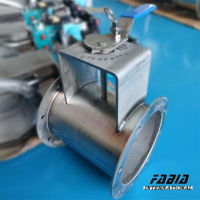 China DN200 8 inch Stainless Steel Manual Butterfly Damper Simple Structure Easy Operation For Hvac Sysytem for sale