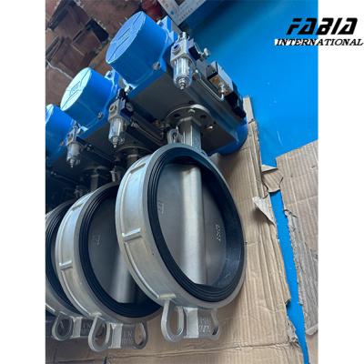 China 100mm Pneumatic Actuated Butterfly Valve Seamless Integration Corrosion Resistance for sale