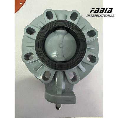 China Soft Seal EPDM Electric Butterfly Valve Lug PVC Damper Lightweight and Cost-Effective for sale