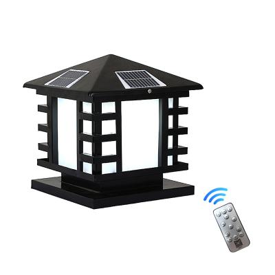 China Stainless Stell+Acrylic Outdoor Waterproof Solar Gate Pillar Lamp For Lighting Garden Warm And White Colors With Outdoor for sale