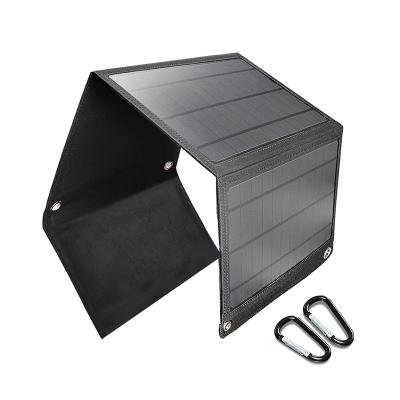 China 600D polyester ip65 waterproof military solar panel station charger with built in 21W charger folding solar panel for sale