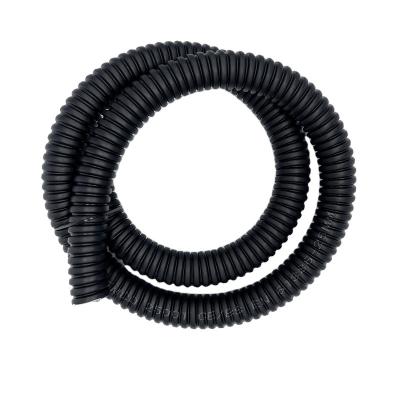 China Waterproof Electrical Black PVC Coated Galvanized Steel Conduit Waterproof Electrical Cable Wire Protective Hose for sale