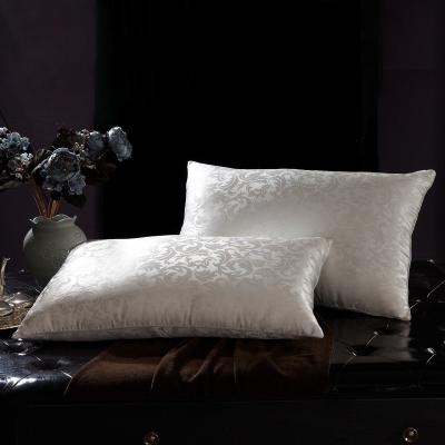 China Custom Size Mulberry Silk Pillow 100% Silk Filled Silk Pillow With Silk Shell for sale