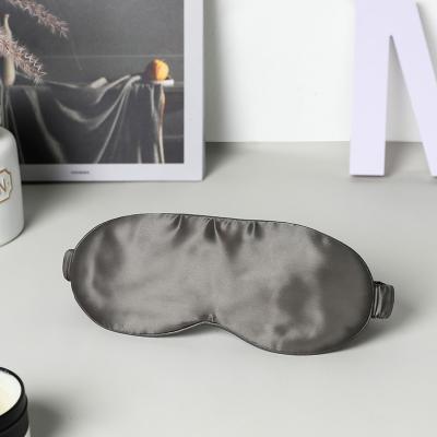 China Custom Anti-wrinkle Logo 22mm Mulberry Silk Eye Mask Covers 100% Mulberry Silk Sleep Mask for sale