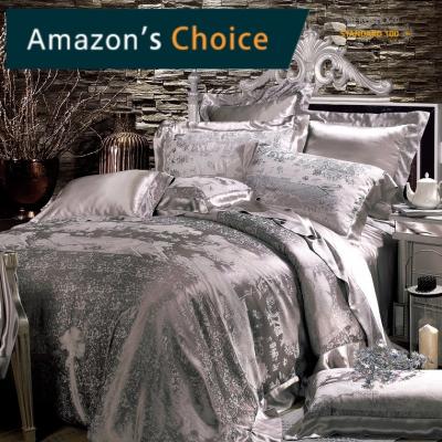 China Chinese Jacquard Taihu Snow Traditional Style Silk Jacquard Bedding Set for sale