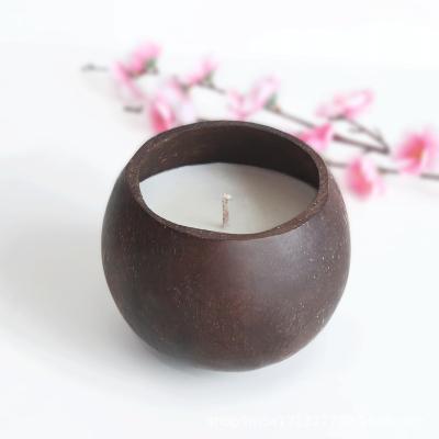 China Bars wholesale home decoration aromatherapy coconut shell candle holder candle jars for candle making for sale