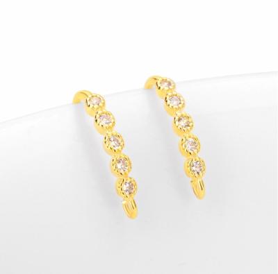 China DIY Bracelet Jewelry 925 Sterling Silver Earrings Accessories Diamond Ear Hooks for DIY Earrings for sale