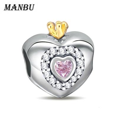 China 925 sterling silver fashionable wholesale european charm beads for bracelet for sale