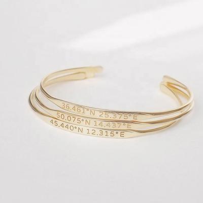 China Manbu Jewelry Sterling Silver Opening Engravable Bangle High Quality DIY Bangle for sale