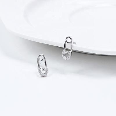 China 925 Sterling Silver TRENDY 2020 Pin Earrings Women Safty Earrings for sale