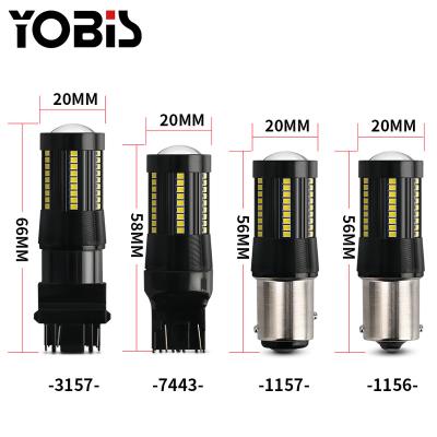 China Highlight 1156 Turn Signal Brake Light 1157 66SMD 2016 High Lumens Led Chips 6000K S25 Turn Bulbs for sale