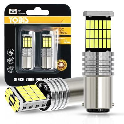 China Automotive Industry 1156 BA15S P21W W16W 45 SMD 4014 LED CANBUS AMBER Car Tail Bulb Brake Light 1157 for sale