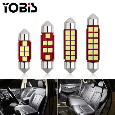 China Wholesale Aluminum Car Festoon Bulb 31mm 36mm 39mm 41mm 12V 3030 6smd Sign Led Car Reading Light Light for sale