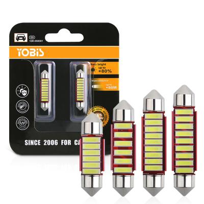 China Aluminum car festoon 7020 6smd 31mm canbus led canbus festoon 39mm dome light led for sale