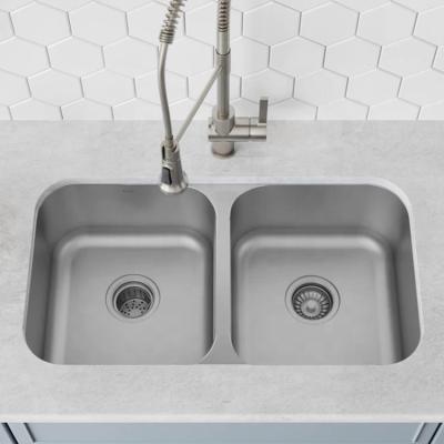 China China Suppliers Price Modern Faucet American Stainless Steel Without Undermount And Double Bowl Kitchen Sinks for sale