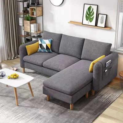 China Other Customization Fabric Cotton Couches Furniture Living Room Sectional Sofa L Sofa Set Designs for sale