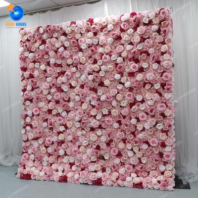 China 1)home decoration 2)event decoration 3)ceremony decoration event decor wholesale rose wedding backdrop artificial flower wall for decoration LFB2033 for sale