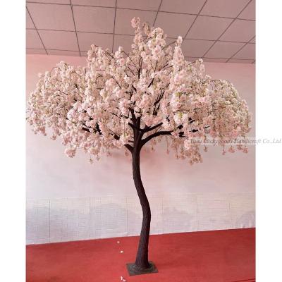 China High Quality Artificial Cherry Blossom Tree Wholesale Cherry Blossom Flower Tree Flowe Design Artificial Silk Ball FZS210809-12 New Luckygoods for sale