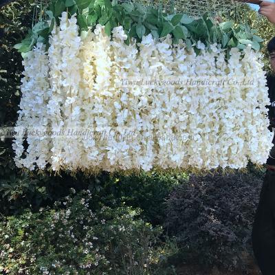 China Events Decoration LFB757-2 Wisteria Artificial Hanging Flower Arrangement For Wedding Flower Ceiling Decoration for sale