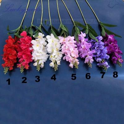 China Popular selling artificial flower china LF661 silk gladiolus artificial flower for flower arranging and vase decoration for sale