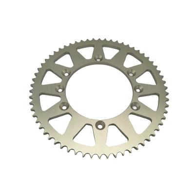 China 7075-T6 silver color 7075 aluminum road t6 motorcycle motocross sprocket motorcycle wholesale for sale