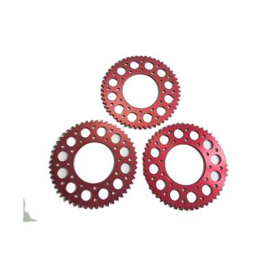 China 7075-T6 7075 Series CNC Holes Motorcycles L2x6 Rear Aluminum Sprocket For Crf250 450 for sale