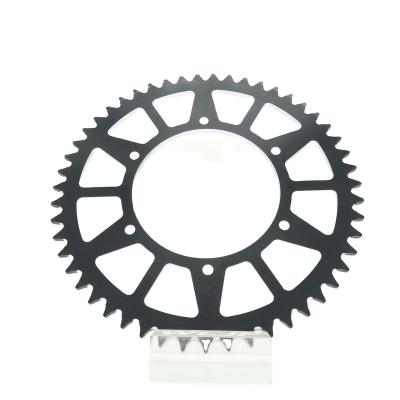 China 7075-T6 Polishing Aluminum Light Weight 51 Teeth Harden Motorcycle Parts Sprocket Customized Manufacturer for sale