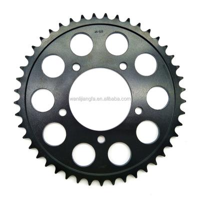 China High Quality Motorcycle 45# Steel Rear Sprocket #525 45T Steel Gear Milling for sale