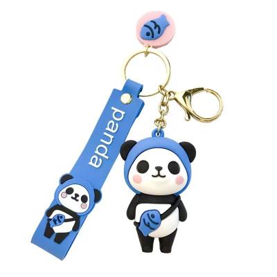 China Cool Fashion Teddy Bear Keychain 3d Cartoon Bear Key Chain Wholesale Fashionable Car Small Bag Key Chain Pendant for sale