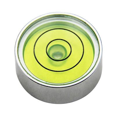 China Aluminum alloy Metal Vientiane Level Bubble Level Bubble Small Portable Level Bubble 25*10mm for sale