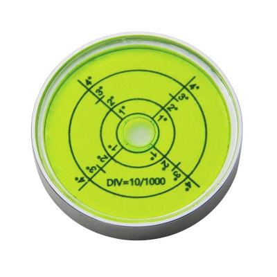 China Aluminum alloy Metal universal level 5010 internal engraved line level circular bubble high-precision magnetic level bubble for sale