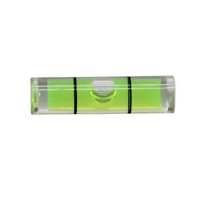 China Plastic cylindrical bubble level 100/piece 7 * 26mm high-precision level tube level horizontal bubble HL-7026 for sale