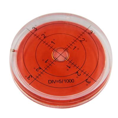 China Horizontal Bubble High Precision Level Bubble 6611 Acrylic Circular Universal Level Bubble Mini Level 66*11mm for sale