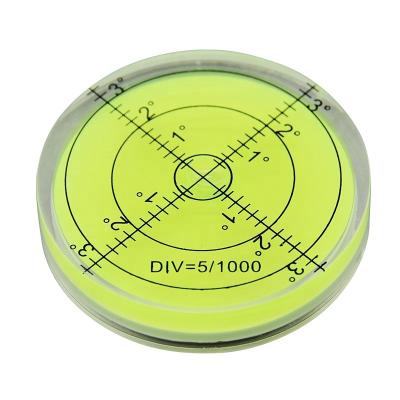 China Universal level, plastic horizontal bubble, 6012 high-precision level, circular bubble level, bubble water level 66*11mm for sale