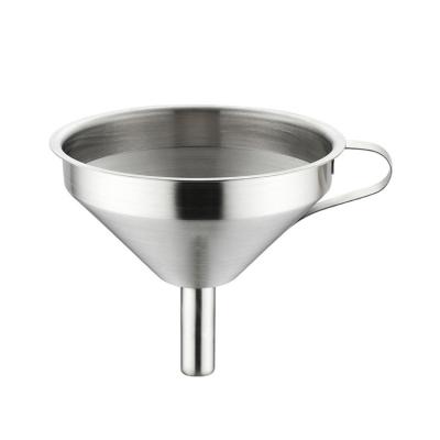 China Sustainable Hot Selling 304 Stainless Steel Kitchen Tool Oil Bottle Vegetable Funnel for sale