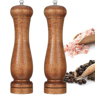 China Sustainable Premium Eco-friendly Grinder Wood Salt and Pepper Grinder With Ceramic Core for sale