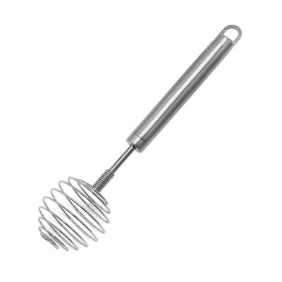 China Workable Stock Manual Stainless Steel Egg Cream Sauce Kitchen Tool Spring Beater Kitchen Mixer for sale