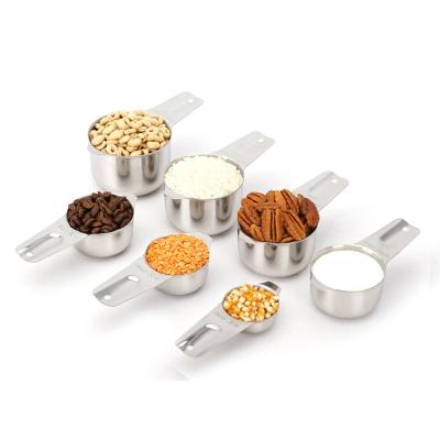 China Viable Kitchen Cookware Stainless Steel Measuring Cups Baking Measuring Cups for sale