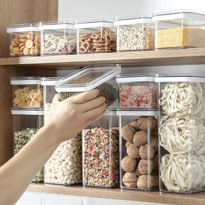 China Freshness Preservation BPA Free Clear Plastic Kitchen And Pantry Organization Canisters Food Storage Containers for sale