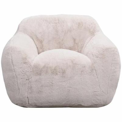 China Luxury Modern Nordic Slipcovered Armchair Fur Fabric Armchair For Home Living Room for sale