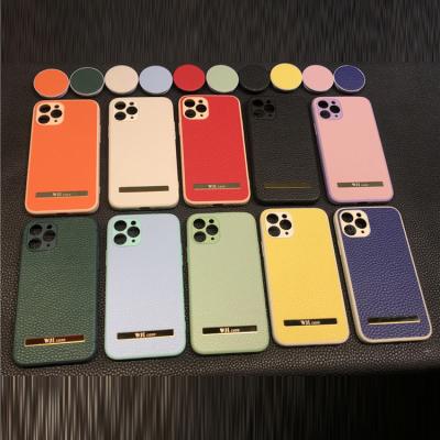 China Wholesale Shockproof Pure Leather Case Luxury Premium Leather Phone Cover For iphone 14 13 12 11 pro xs max xr max for sale