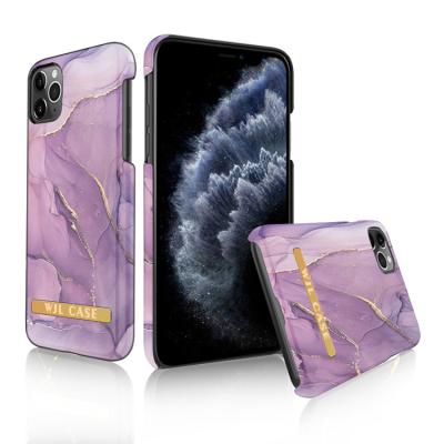 China Hot Sale Shockproof Custom Water-transfer OEM Design Logo Hard PC Phone Case With Gold Metal Band Cell Phone Case For iPhone Samsung for sale